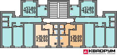 План квартир п55